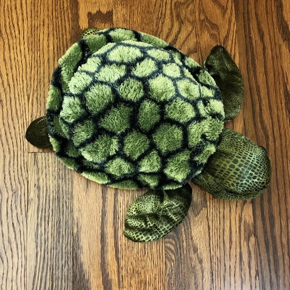 Aurora Splish Splash SEA TURTLE 7" Soft Toy Green Plush Bean Bag Stuffed Animal - Picture 8 of 9